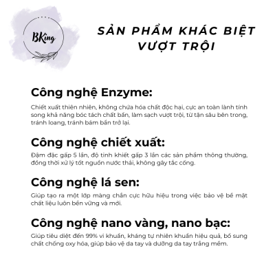 Dung dịch vệ sinh phụ nữ công nghệ sinh học BKing 250ML